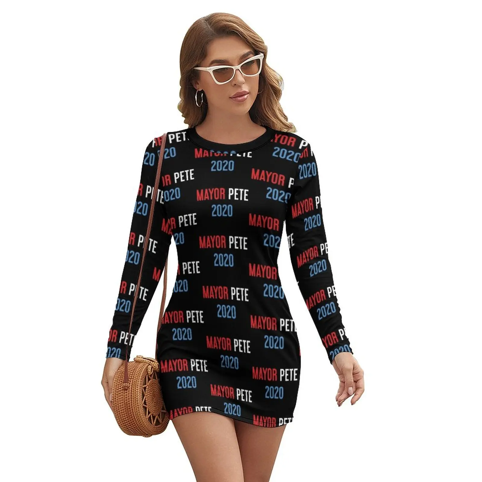 

Mayor Pete 2020 - Buttigieg Long-sleeved Dress Women's dress dresses with long sleeves loose summer dress