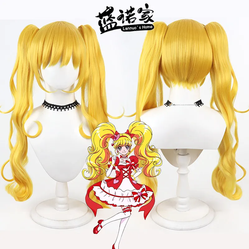 Anime Linkle Stone Ruby Cosplay Wig Halloween Carnival Party Props Synthetic Hair Heat Resistant Fiber + Wig Cap