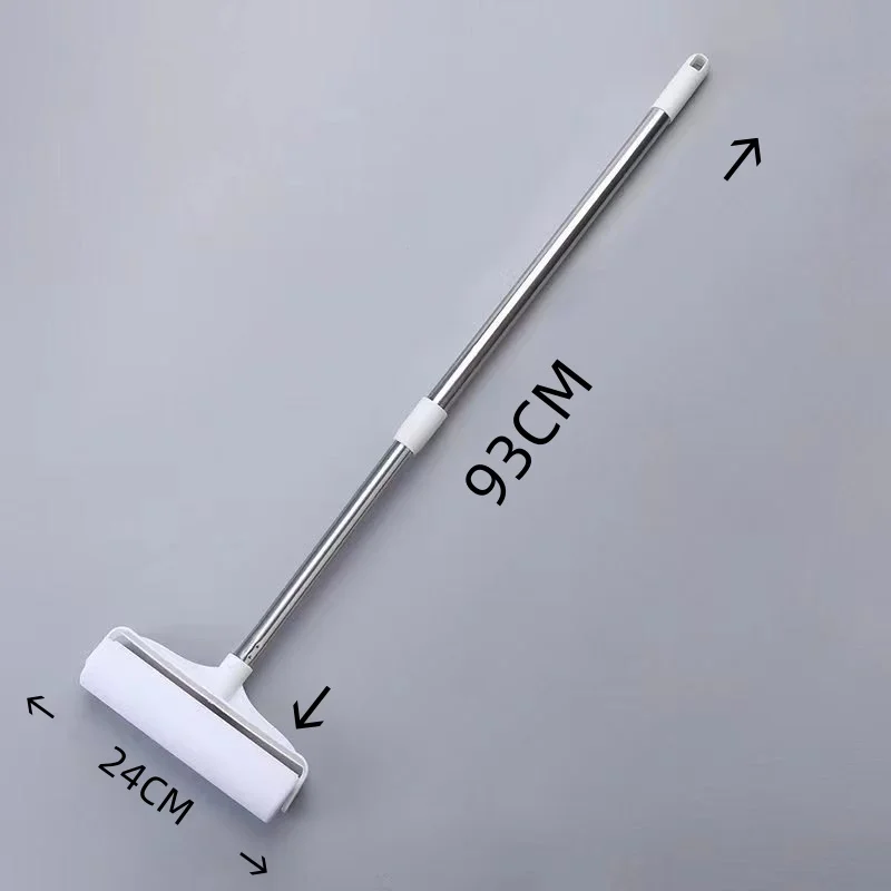 Sticky Brush Long Handle Pet Hair Remover Retractable Roller Sofa Carpet Sticky Tearable Duster Remover Catcher Cleaning Tools