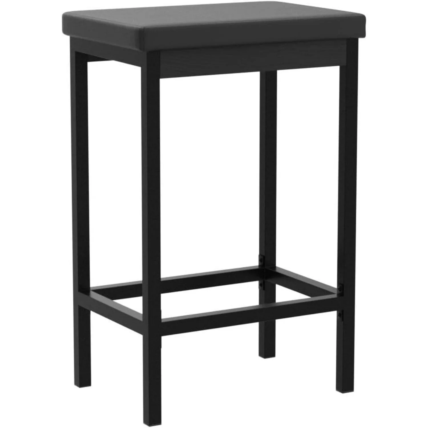 Bar Stools, Set of 2 Bar Chairs, 24.8-Inch Height Stools, Breakfast Bar Stools, Kitchen Bar Chairs, 2" Thick Upholstery