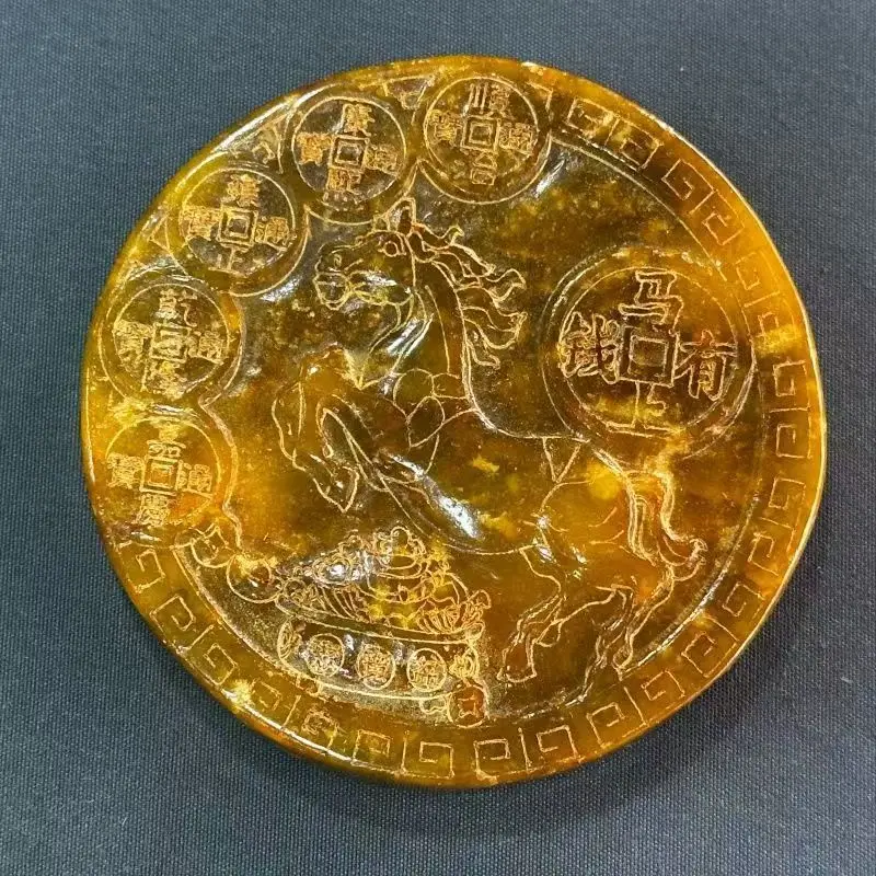 Pure natural Xiuyu Huanglong jade, 