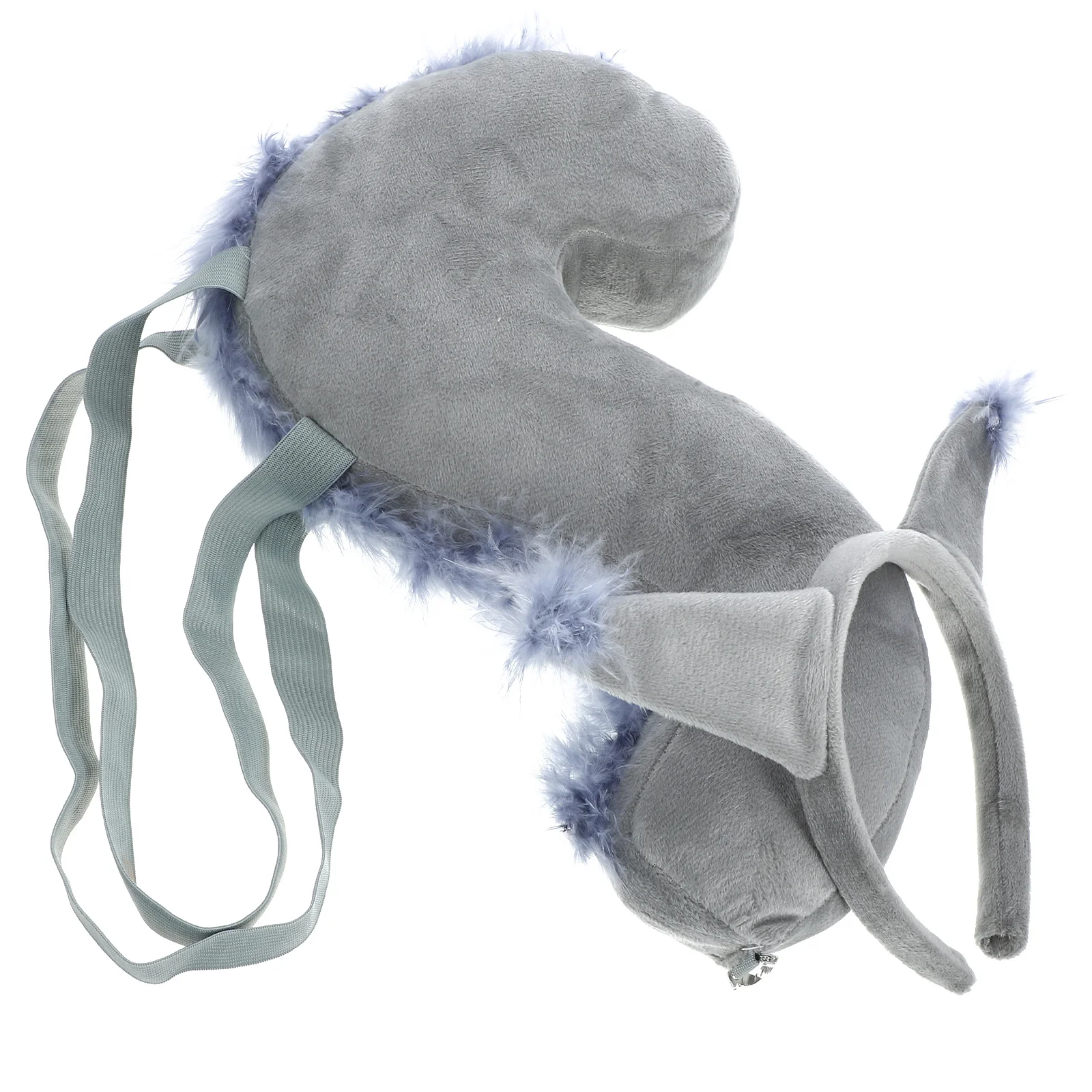 مجموعة إكسسوارات تنكرية على شكل سنجاب وعصابة رأس وذيل لملابس تنكرية وإمدادات ديكور للصور #5