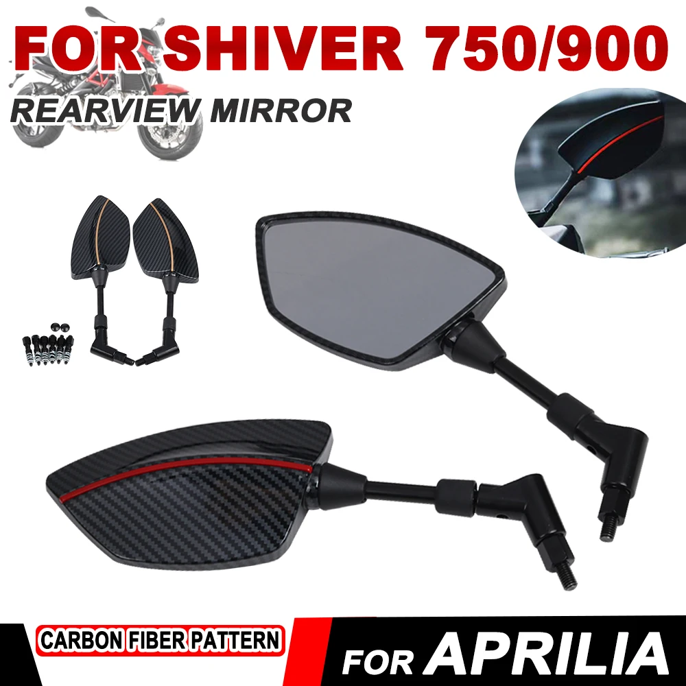 For Aprilia Shiver 750 900 Dorsoduro 750 Specs 900 1200 Motorcycle Accessories Side Rearview Mirrors Rearview Handlebar Mirror