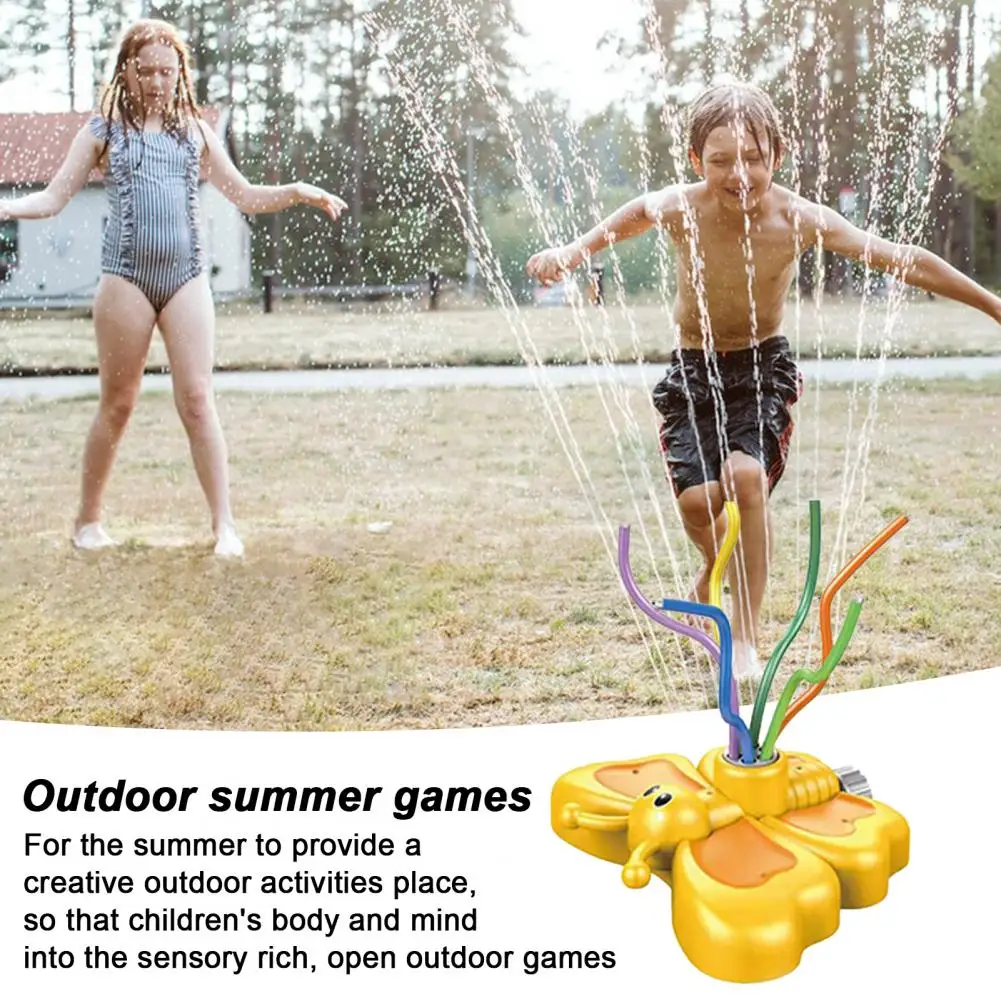 

Butterfly Spray Toy Water Sprinkler for Kids Fun Backyard Water Play Sprinkler Toy for Kids Ages 4-8 Outdoor Summer for Boys