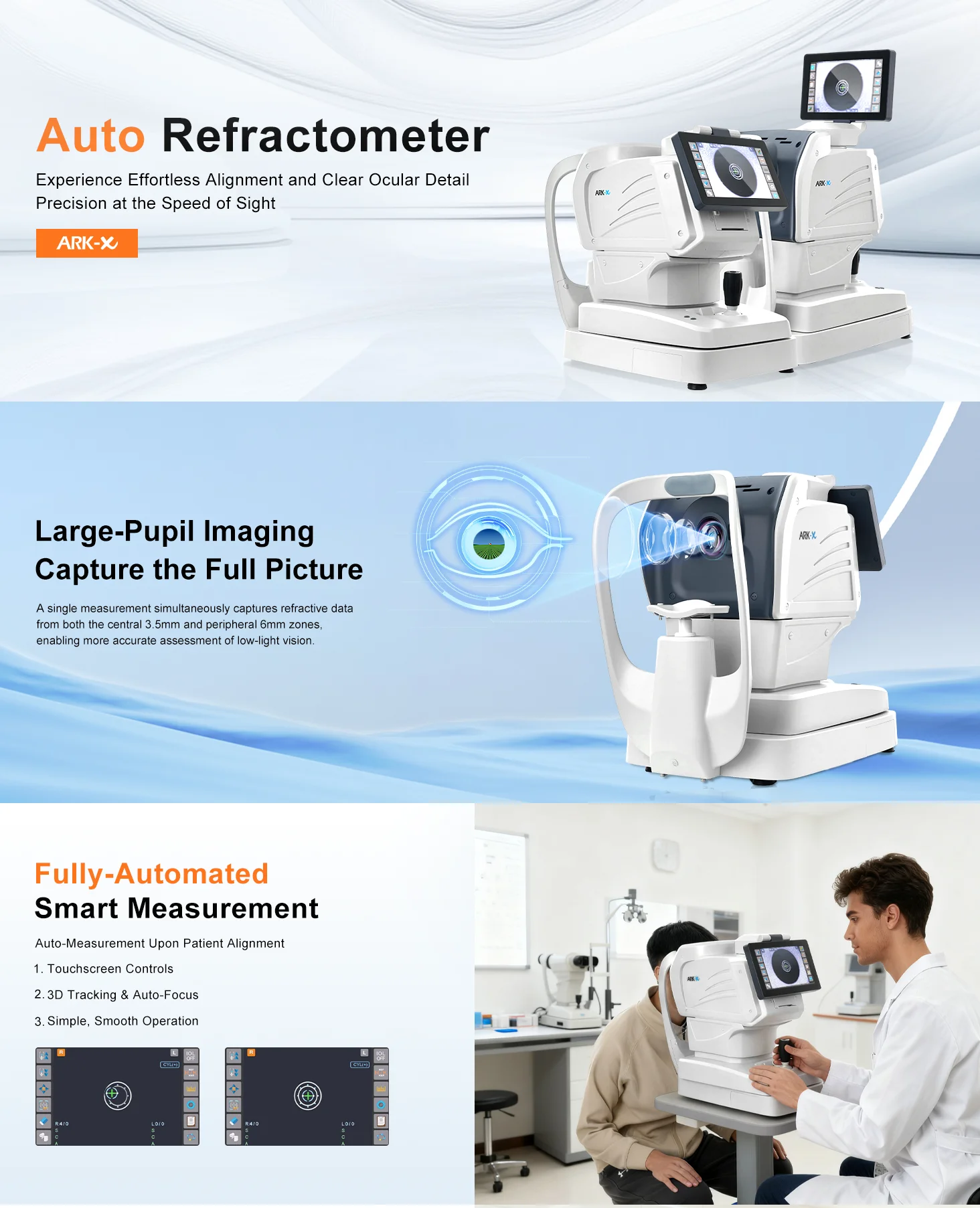 Refratômetro automático, queratômetro, equipamento oftálmico, ref-kerômetro automático, autorefractometro, queratometro, equipamento óptico