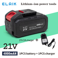 21V 4.0Ah Rechargeable Lithium Ion Battery High Capacity Cordless Electric Power Tool Battery Suitable DaYi 21V Power Tool
