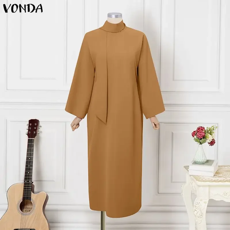 Long sleeve casual sundress for women in oversized fit