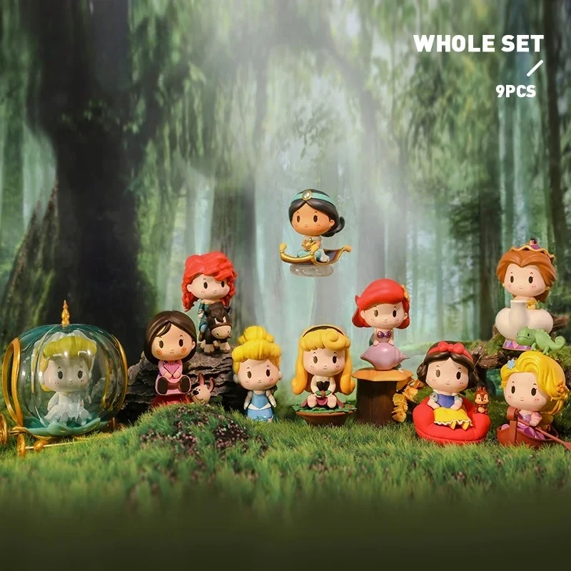 ディズニープリンセス限定シリーズ ブラインドボックス、コレクタブルアクションフィギュア、キュートな可動式人形、サプライズコレクタブルモデルギフト付き
