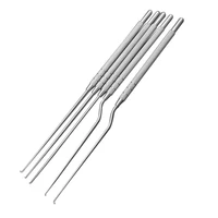 Gancho de acero inoxidable para uso en la oreja, gancho para cerumen/aireja recta/tipo pistola, herramienta de instrumento otorrinolaringológico para Hospital
