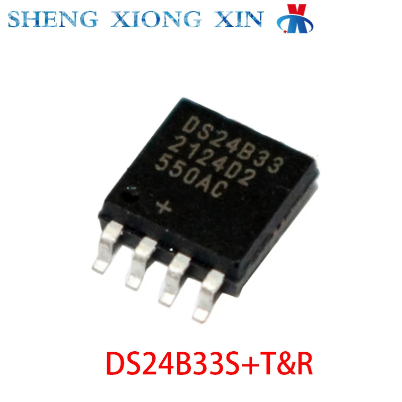 1pcs New 100% DS24B33S+T&R SOP-8 Programmable Read-only Memory Chips DS24B33 Integrated Circuit