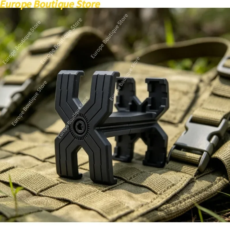 New Retractable Magazine Connector, X-Shaped 5.56 Dual Parallel Coupler, Tactical Toy Magazine Matching Accessory