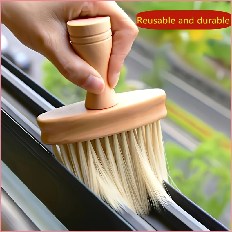 Dust Cleaning Brush, Manual Gap Cleaning Brush, Multifunctional Groove Crevice Cleaner for Window Sill Car Interior Home