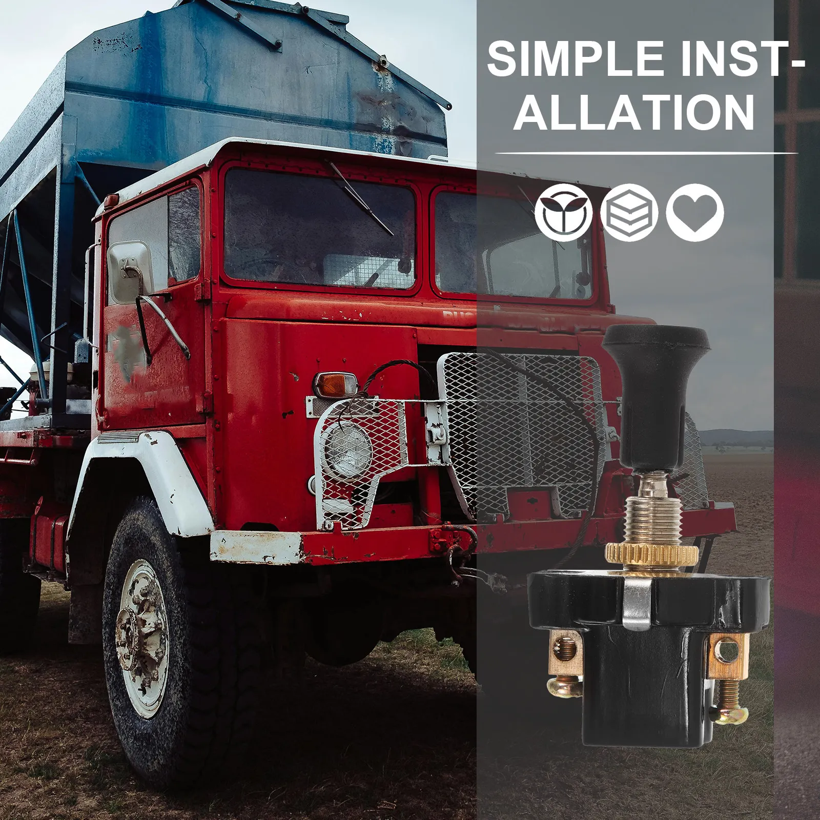 

Headlight Switch Pull Type 12V24V Universal Car Replacement Metal PVC ABS Reliable Material Easy Operation Quick Ignition Simple