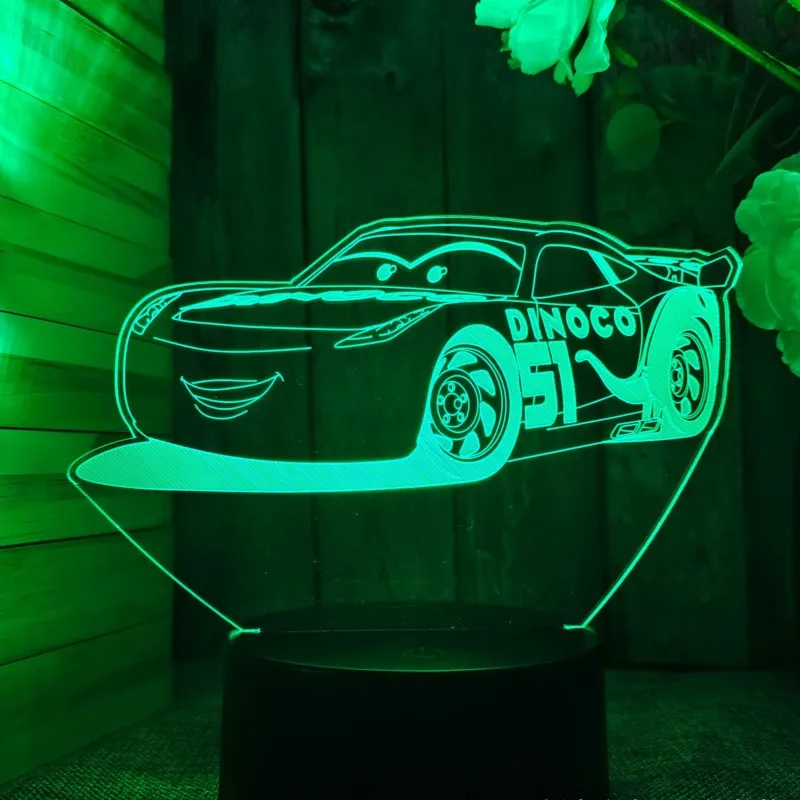3D Night Light CAR Motorcycle Yacht Aircraft Led Lamp with Remote Control USB Plug for Bedroom Decor Birthday Gift Kid Present