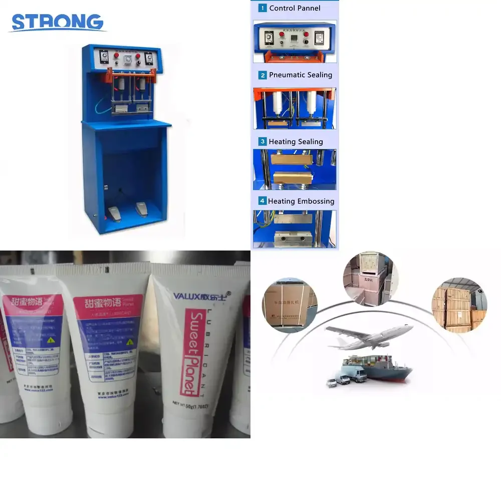 

Manual Small Plastic Laminate Cosmetics Tube Heating Sealing Machine with Date Coding Embossing