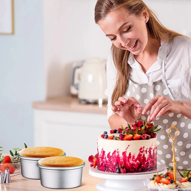 18 sztuk 4-calowa mała patelnia do ciasta Mini okrągłe patelnie do ciasta do pieczenia patelni do ciasta serowego, pizzy, quiche