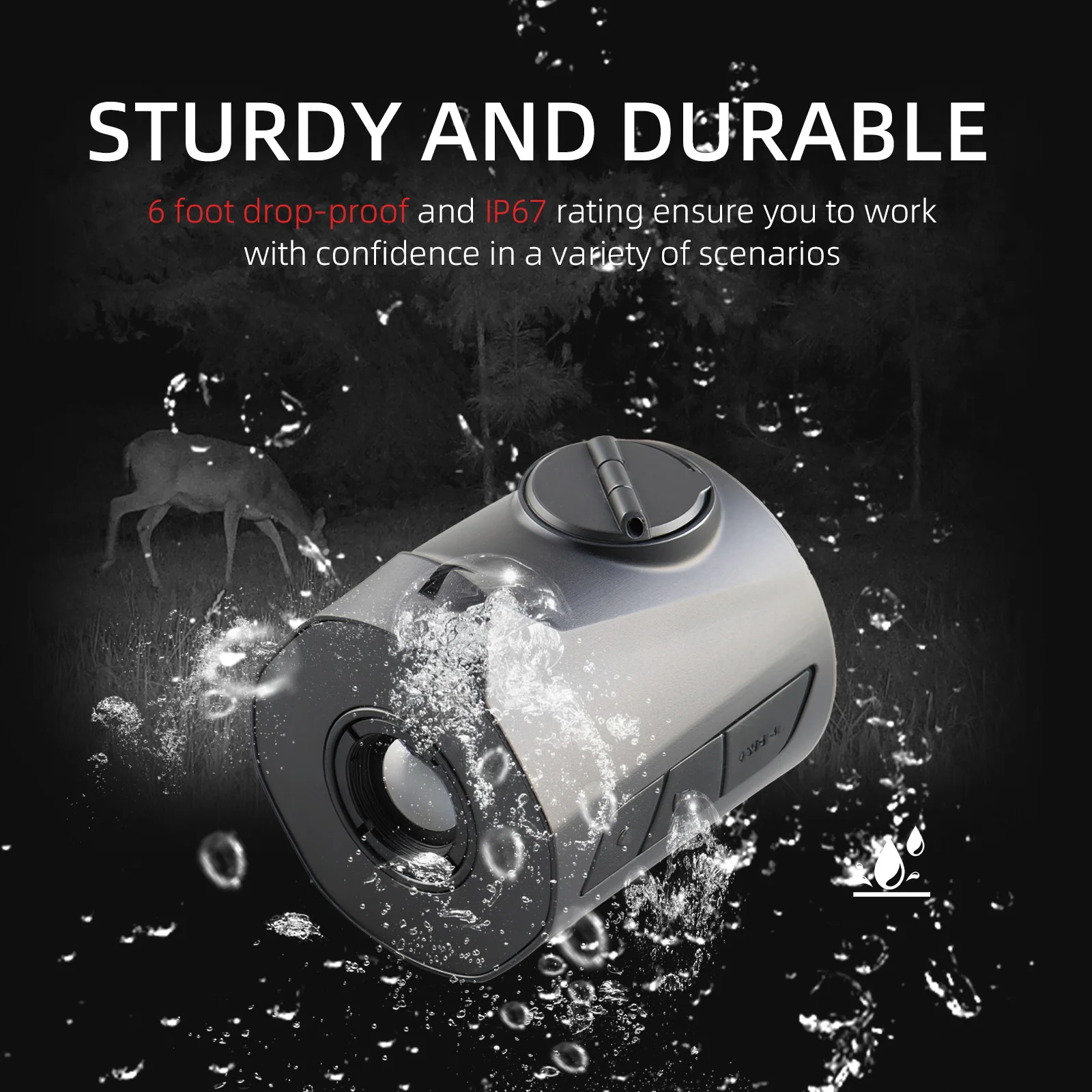 VIRGO S2 Mini Thermal Scope Tactical Thermal Imaging Night Vision Device 4-in-1 Handheld Rifle Pistol Helmet Mounted IP67