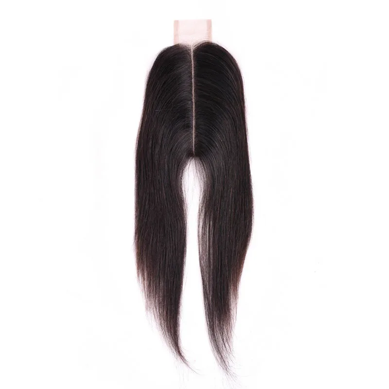 Brazilian Human Hair 2X6 Lace Closure Straight 10-24inch Middle Part