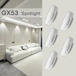 GX53 LED Cabinet Spotlight AC85-265V 5W-15W High Lumen No Flicker Warm/day/cold White Light for Kitchen Office Lighting