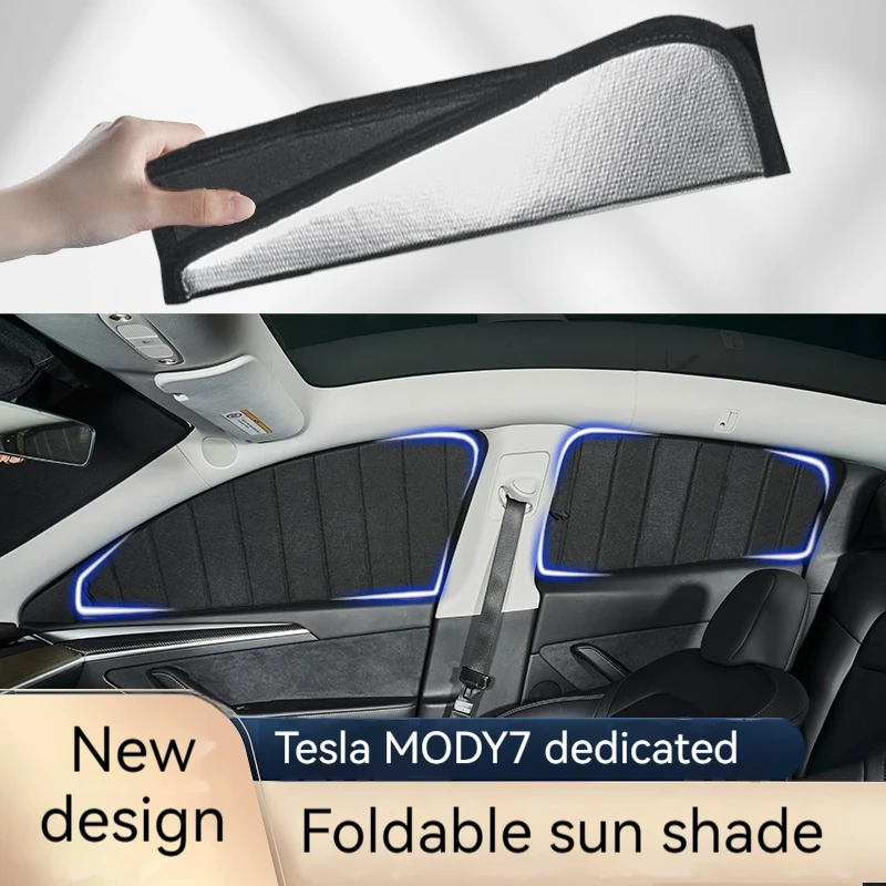 Для Tesla Model 3 S Y Highland 2021-2025 складной солнцезащитный козырек для кемпинга, конфиденциальности, затенение окон автомобиля, защита от солнца, подглядывающий барьер