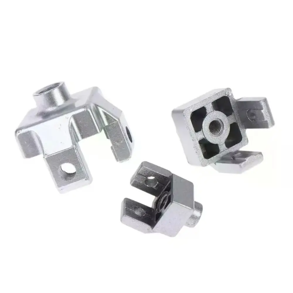 1Pcs M6-M12 Thread Size Caster Foot Wheel Cup Connection Block Aluminum Profile Foot End Connection Block