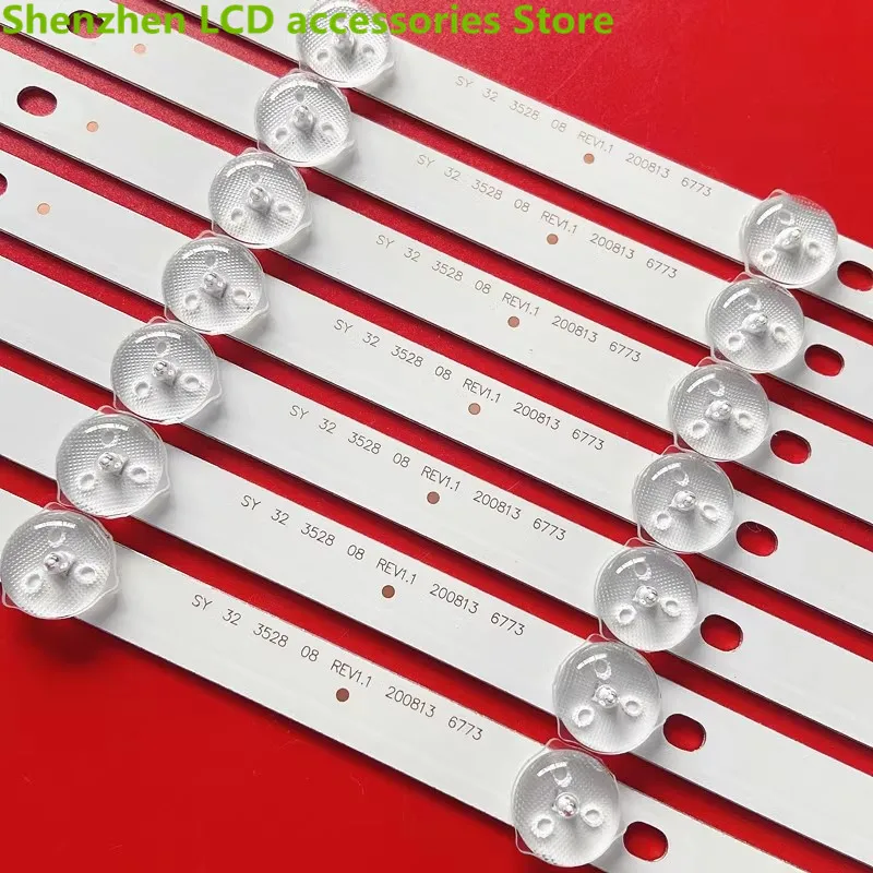 Для 32-дюймовых L32C200E L32F3300B L32F3370B L32F3350E LED32C810DJ 61,5 см 8 светодиодов 100% новая фотоподсветка