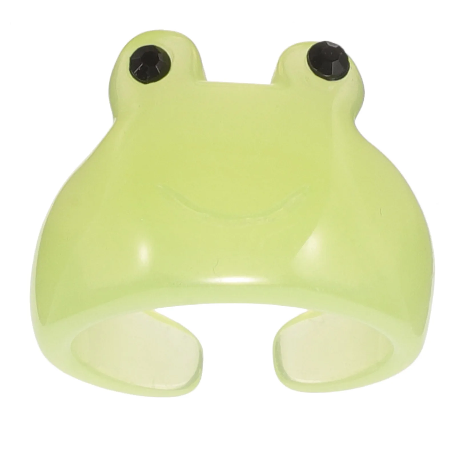 Детский зеленый браслет из смолы, милый детский браслет с героями мультфильмов, гладкая поверхность, повседневная одежда, аксессуар на запястье, мультяшный браслет