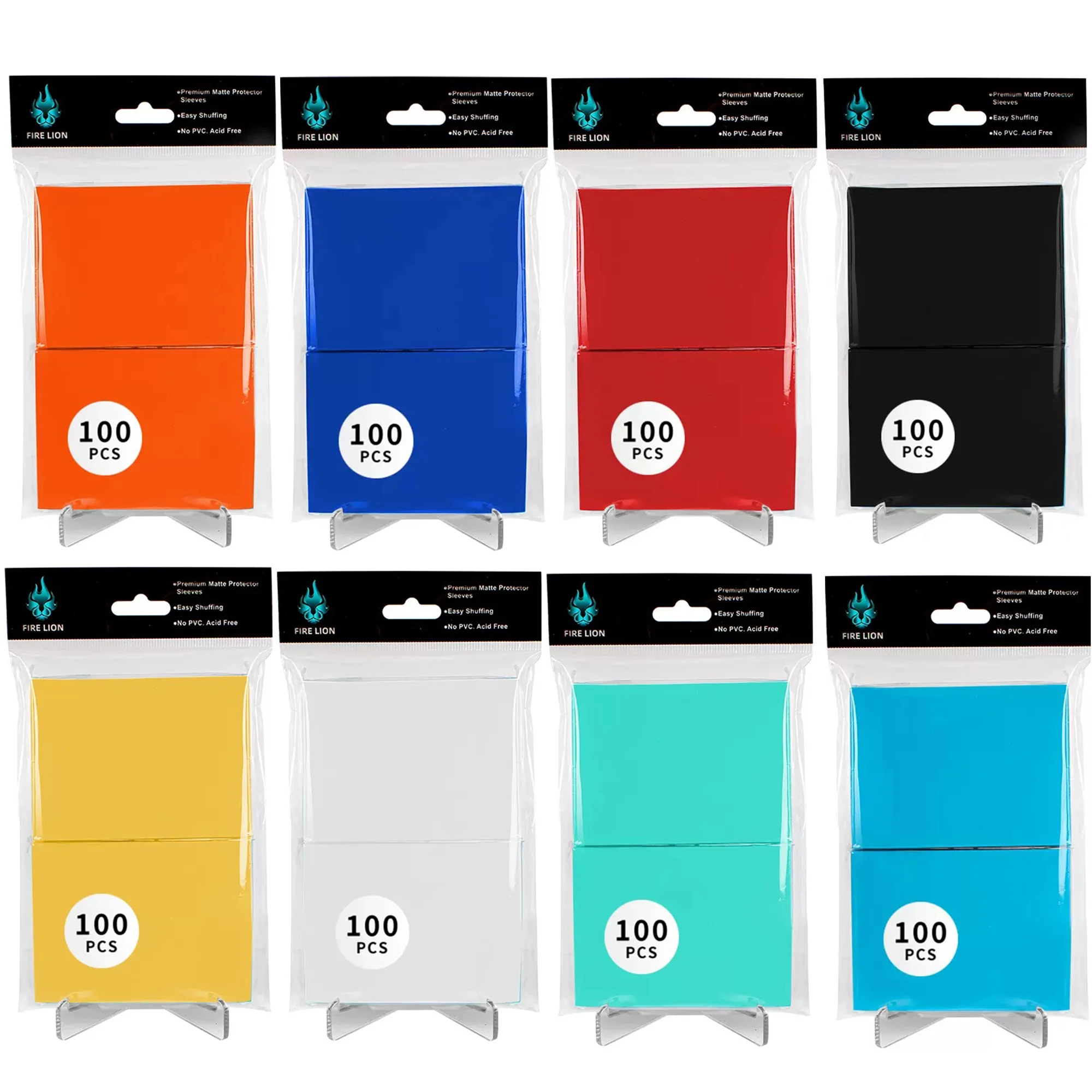 100 SZT./Zestaw 62x89mm Wielokolorowe Matowe Koszulki na Karty Top Loading Japoński Rozmiar Ochraniacze na Karty do Gry YGO Najlepsze Prezenty