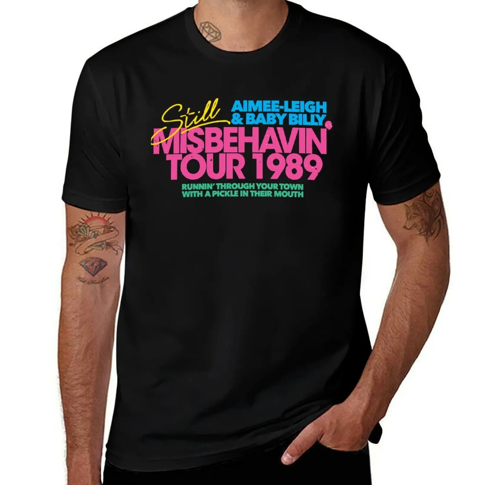 Righteous Gemstones Misbehavin Inspired by HBO Danny McBride Show T-Shirt Big Size Short Sleeve Tee for Men