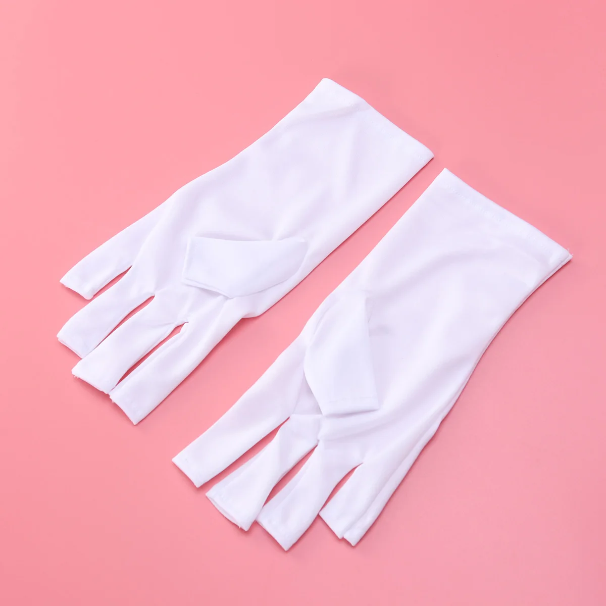 1 paire de gants de manucure Anti Uv, doux et respirants, pour le traitement des ongles en Gel, Protection des activités de plein air, cousus individuellement