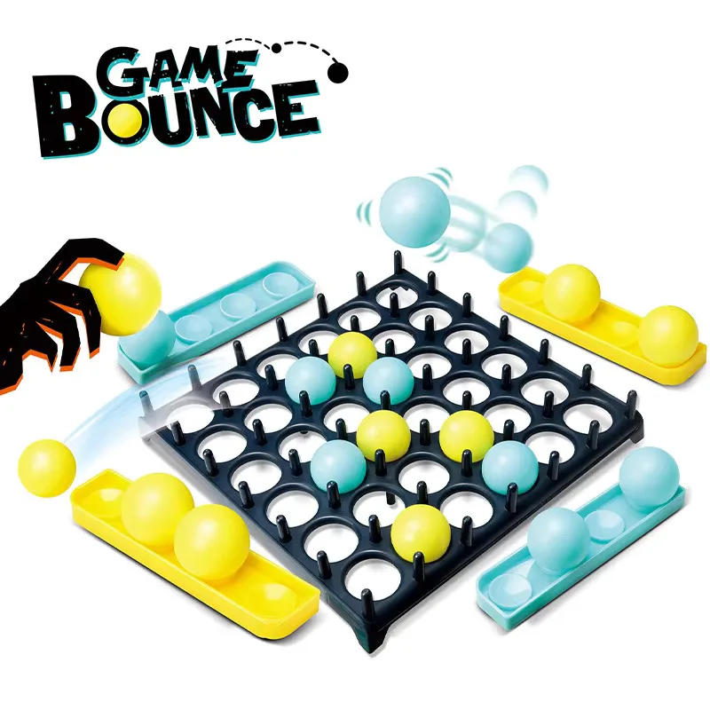 Kids Desktop Bouncing Ball Toss Game - Interactive Fun Social Party Table Board Game for Family Entertainment Children's Gift