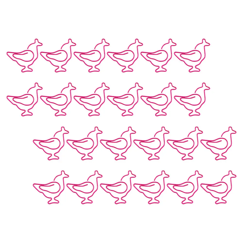 

50Pcs Chicken Paper Clips Small Animal Paperclips Bookmarks Office School Document Organizer Clips Animal Paper Clip