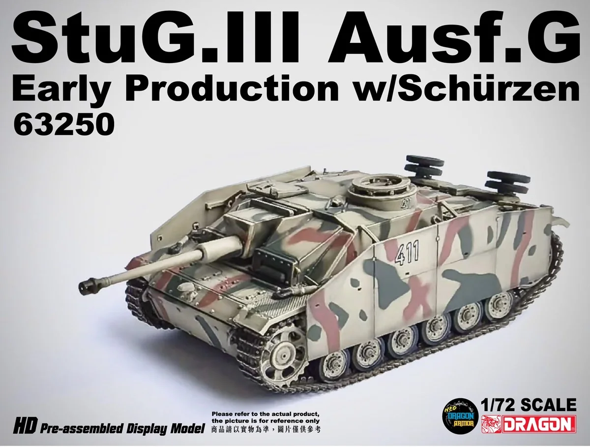 Dragon 1/72 Scale WWII Tank Model Finished Product Vehicle NO.63250 Military History Hobby Gifts Toys