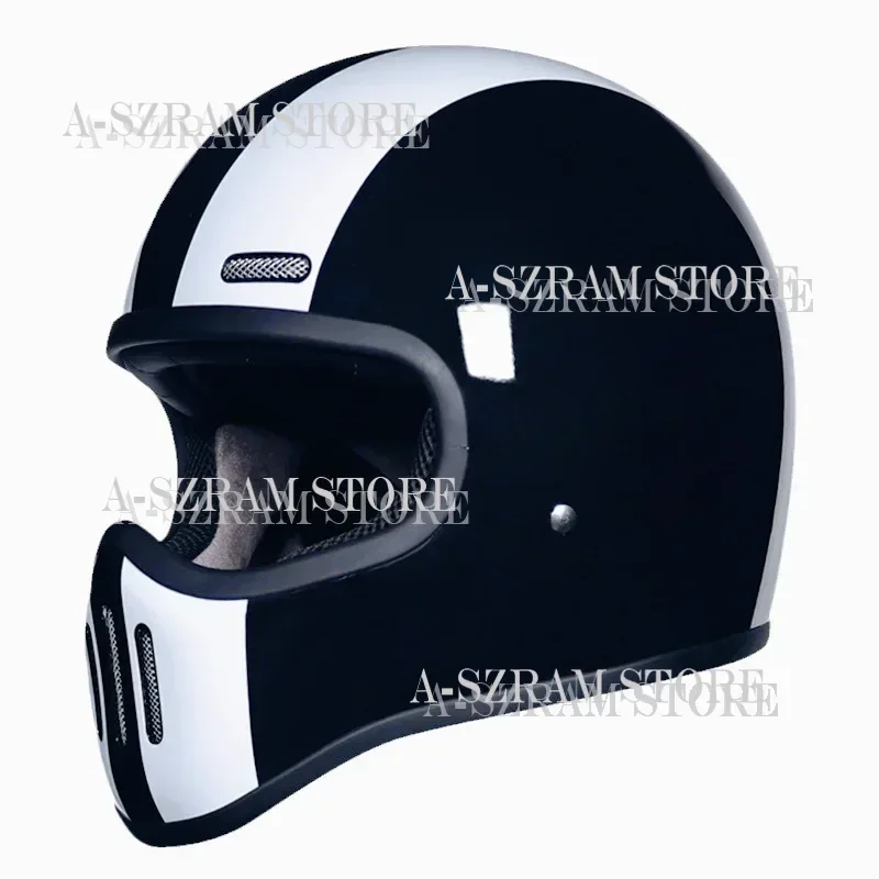 Fiberglass Reinforced Plastic Small Helmet Body Retro Motorcycle Cruise Pedal Locomotive Full Helmet Safety Hat Bluetooth