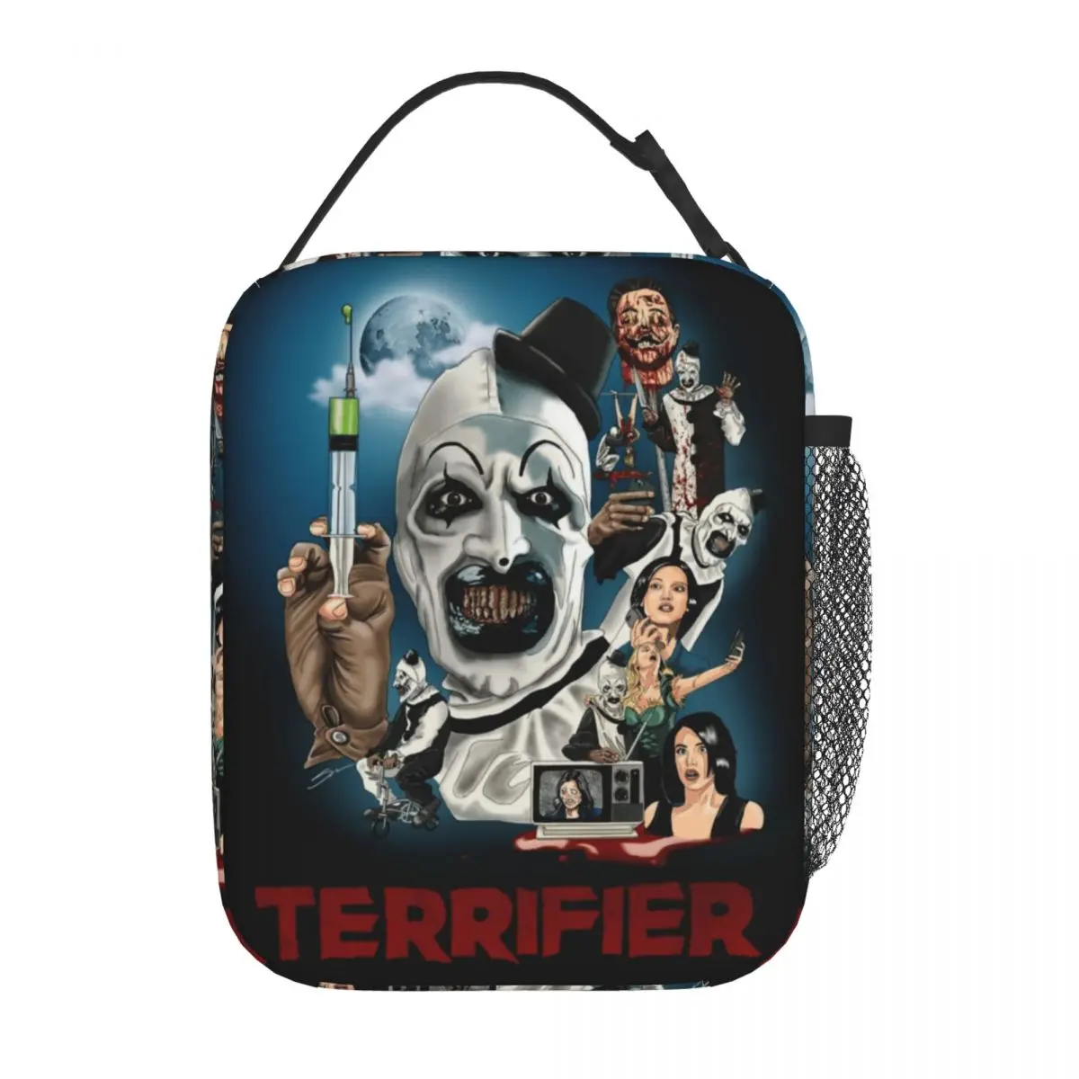 Terrifier 2 Film Art The Clown Accessories Insulated Lunch Bags Office Food Box Portable New Arrival Cooler Thermal Bento Box