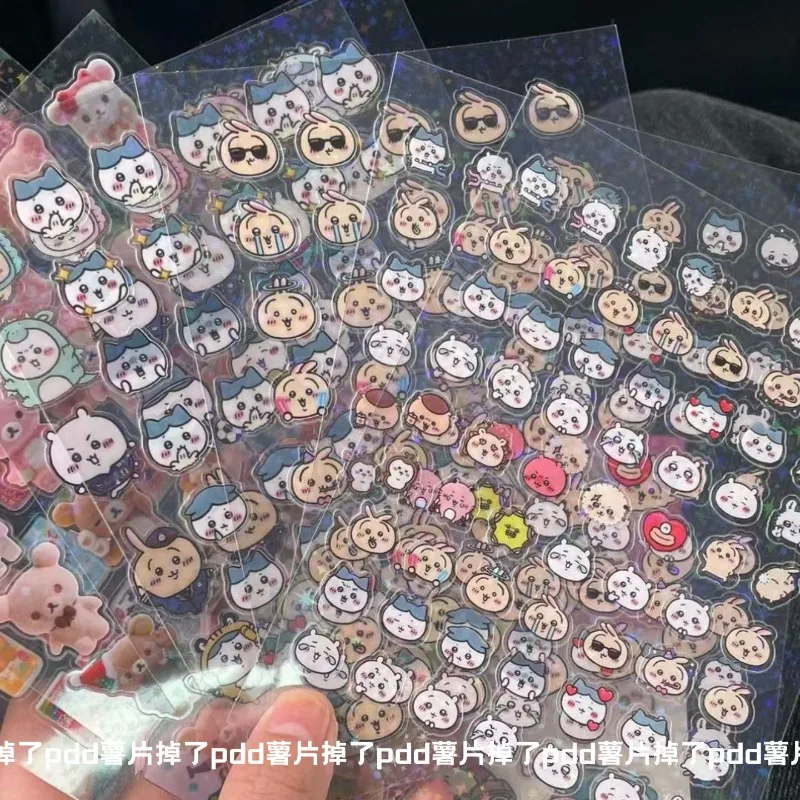 10 20 Pcs Kawaii Sanrio Anime Chiikawa Notebook Stickers Cute Cartoon Children Lovely Patch Decoration Gifts Toys for Kids