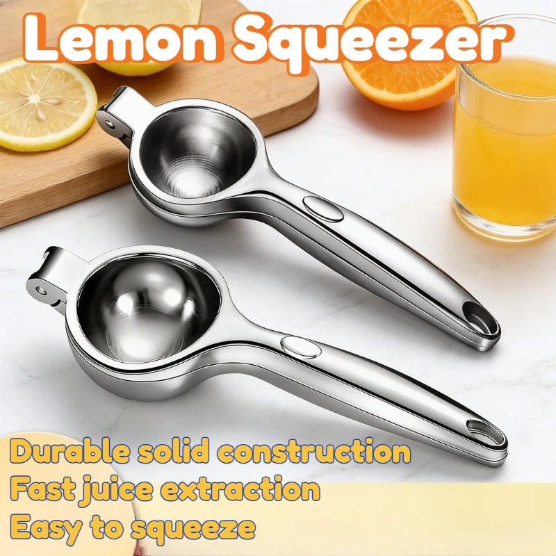 

Orange Peeler Lemon Squeezer Stainless Steel Manual Citrus Press Heavy Duty Rust Resistant High Juice Yield Durable Construction