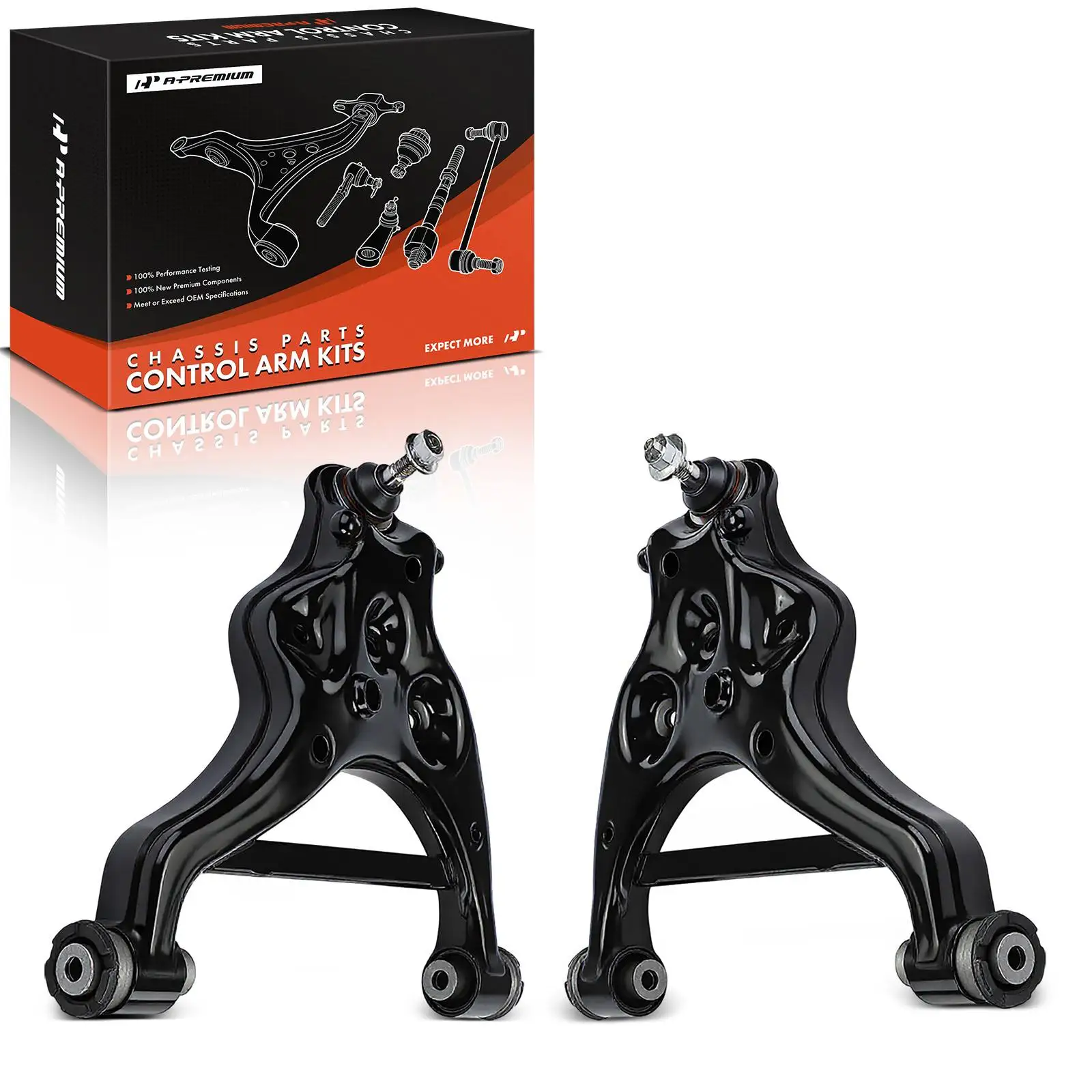 A-Premium 2x Front Lower Side Control Arm & Ball Joint Assembly for Ford F-150 2014-2015 Expedition 2014-2017 Lincoln Navigator