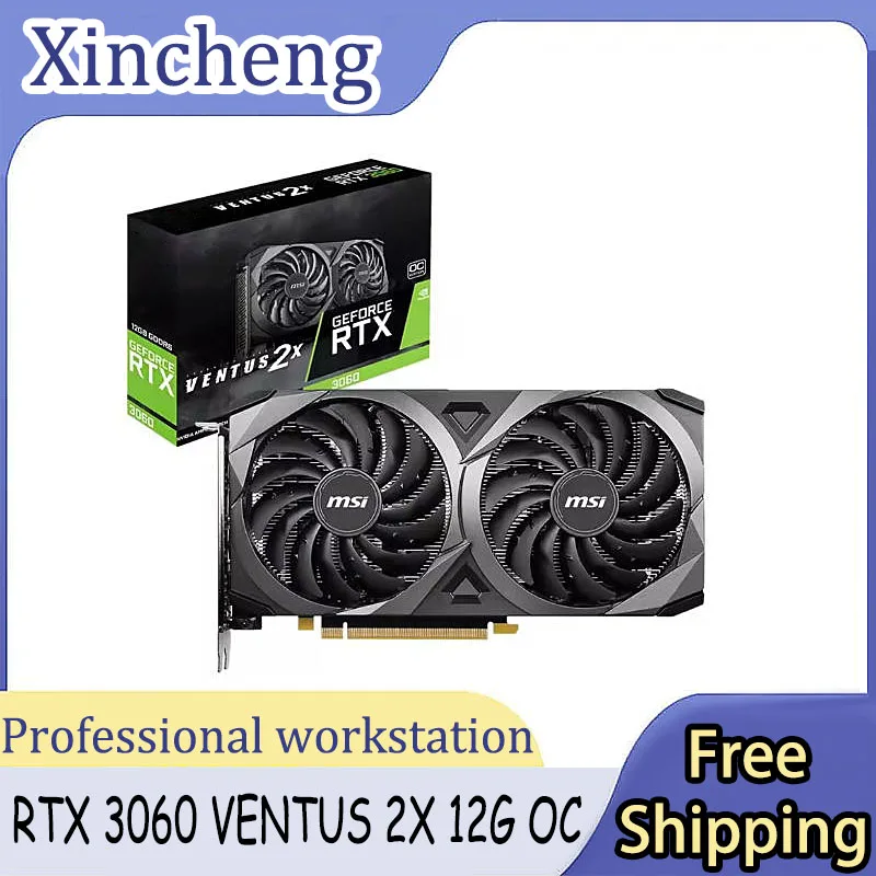 

1pcs/lot RTX 3060 VENTUS 2X 12G OC Gaming Graphics Card 12GB GDDR6 192-bit HDMI DP PCI-E 4.0 8Pin Desktop Full New Video Card