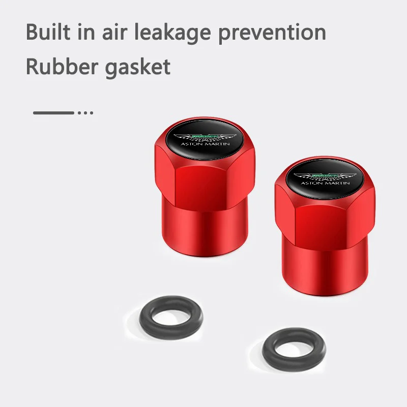 سيارة الإطارات صمام قبعات السيارات عجلات الجذعية يغطي الملحقات ل أستون مارتن DBX DBS V12 DB11 DB9 Rapide AMR Vantage Lagonda #6