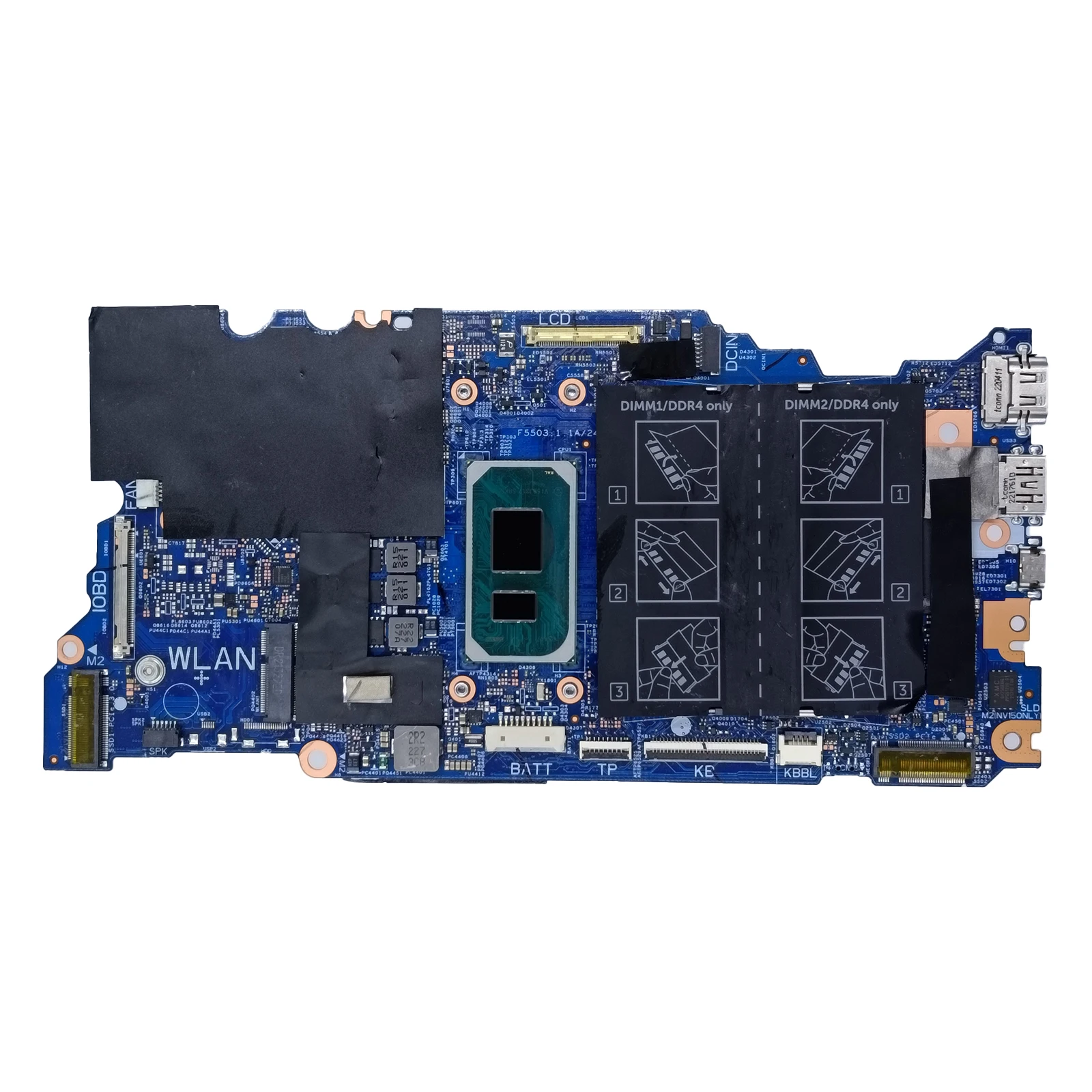 Laptop Motherboard For Dell Vostro 14 5410 15 5510 With i5/i7 11th Gens CPU 2GB MX450 GPU Notebook Mainboard 213111-1