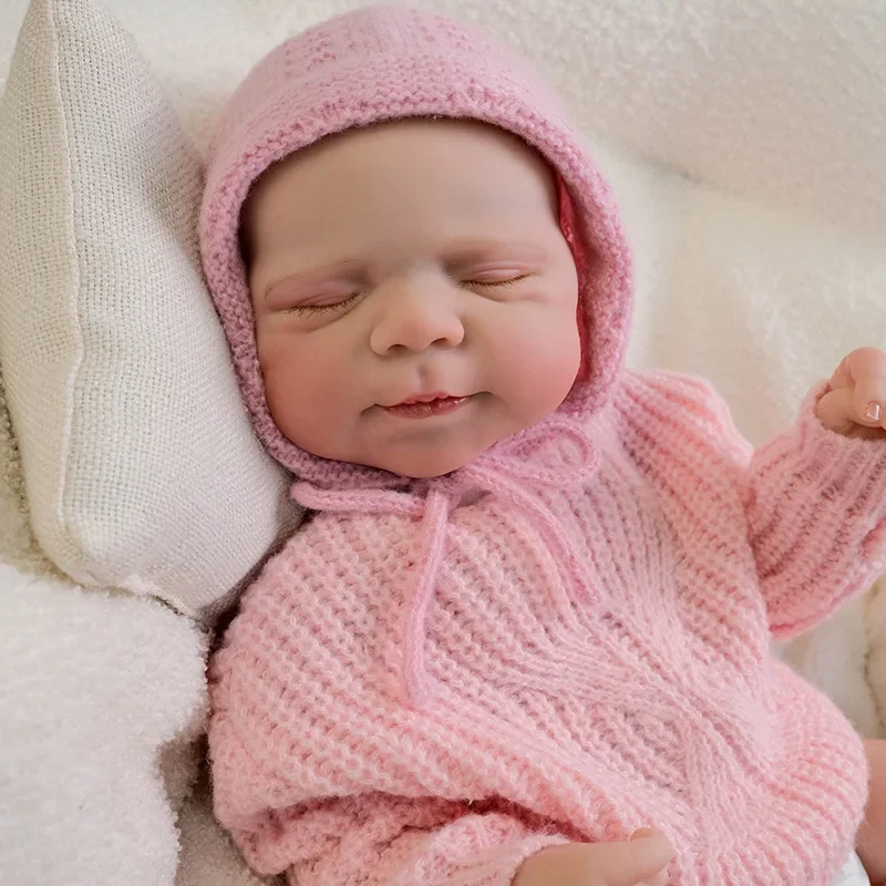 

19-дюймовая паскальная полная виниловая кукла Реалистичная новорожденная кукла реборн Многослойная живопись 3D кожа Ручная работа волос Видимые вены