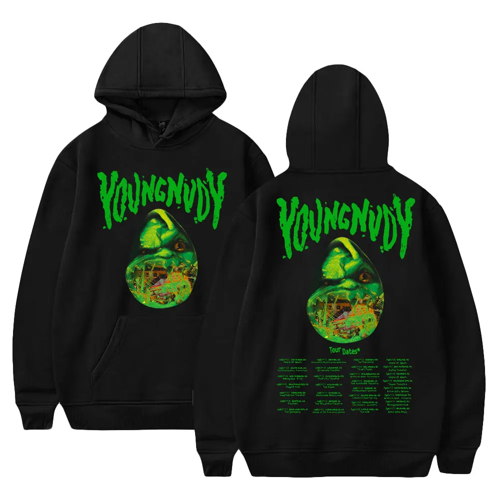 

Young Nudy Hoodies 2023 World Tour Rapper Merch Print Unisex Fashion Casual HipHop Style Sweatshirts