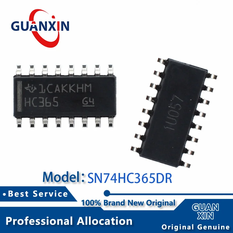 

100% New electronics SN74HC365DR SN74HC365D SOIC-16 Marking HC365 SN74HC365