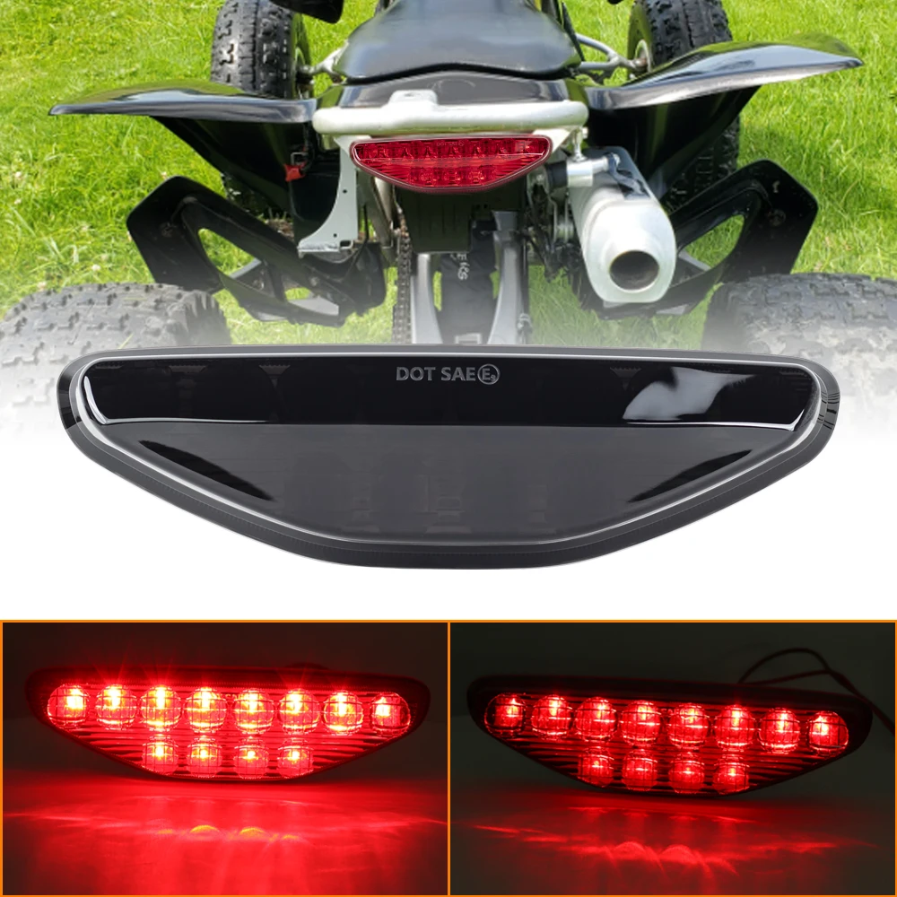 New ATV Red Black LED Tail Light Assembly for Honda TRX 450R TRX450ER TRX450R 2007-2015 ATV Tail Light Taillight