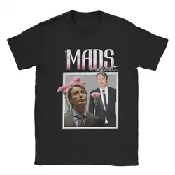 Mads Mikkelsen Actor T Shirt Men Cotton Leisure T-Shirt Crewneck Tees Short Sleeve Clothes Party