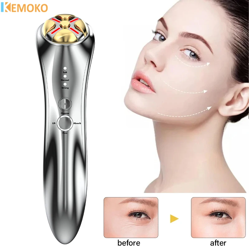 

EMS Face Massage Wrinkle Remover Device Facial Machine Skin Microcurrent Red Light Therapy Instrument Home Use Beauty