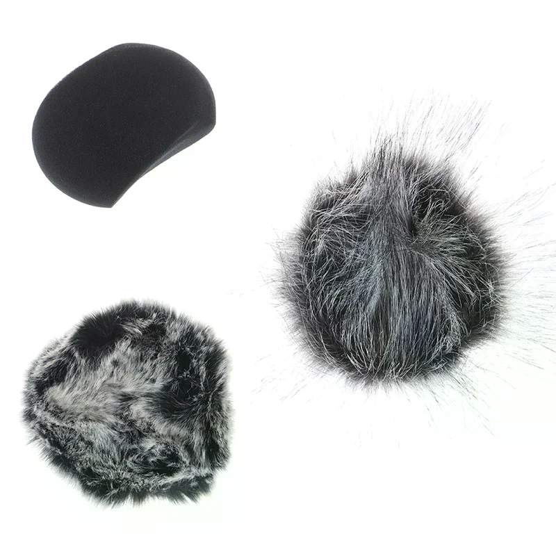 زجاج أمامي احترافي من القطيفة لمسجلات Zoom H5/H6 - غطاء ميكروفون إسفنجي عالي الكثافة، وتقليل ضوضاء الرياح وفلتر