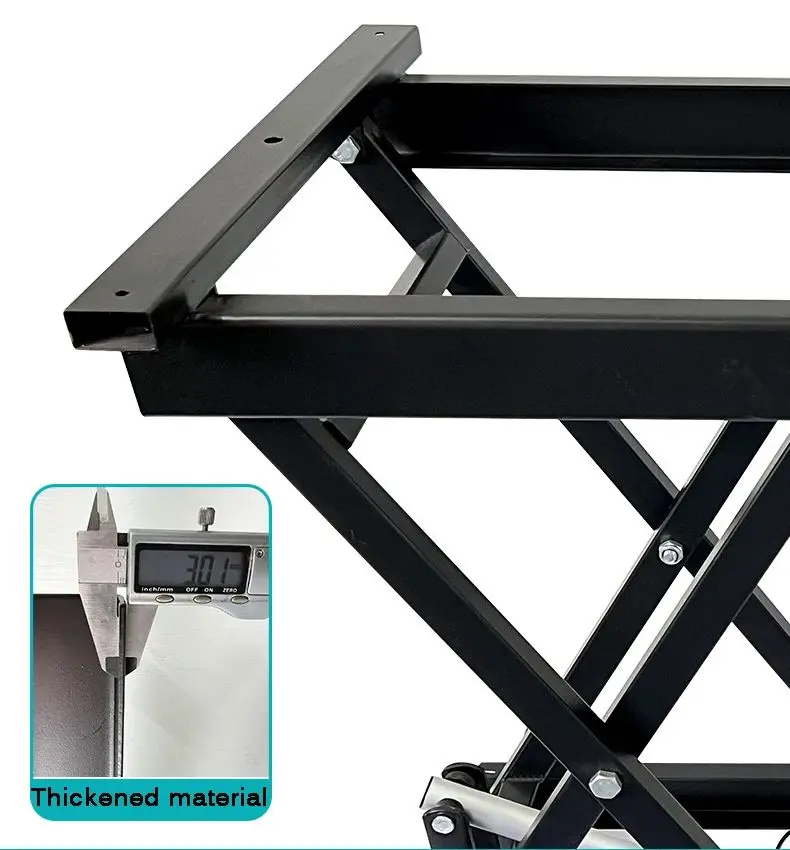160kg Electric Lift Tea Table Load Elevation Adjustable Platform Remote Control Motor Table Lifting Hardware Folding Iron Frame