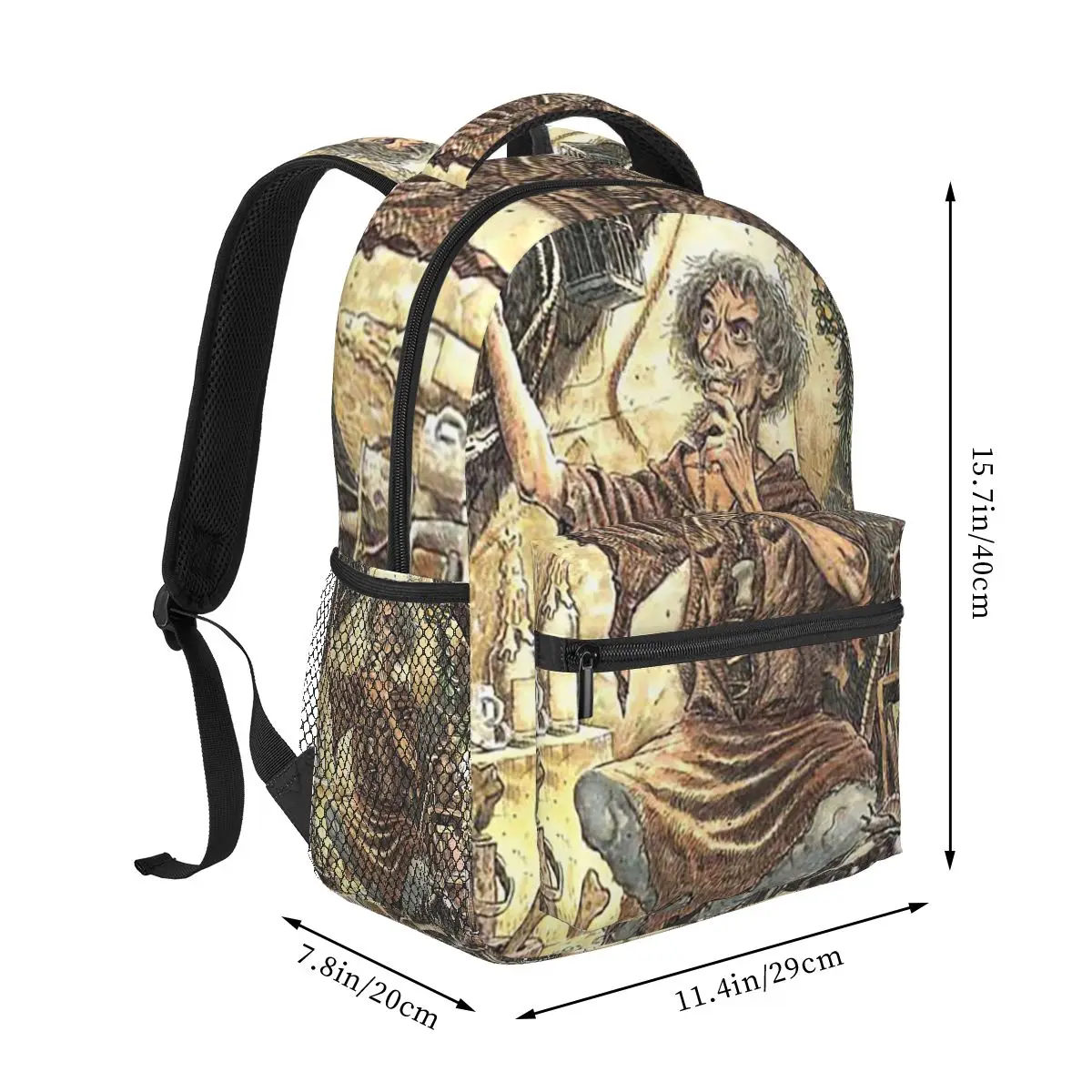 حقائب ظهر Catweazle للأولاد والبنات حقيبة كتب للطلاب حقائب مدرسية كارتونية للأطفال حقيبة كتف بسعة كبيرة